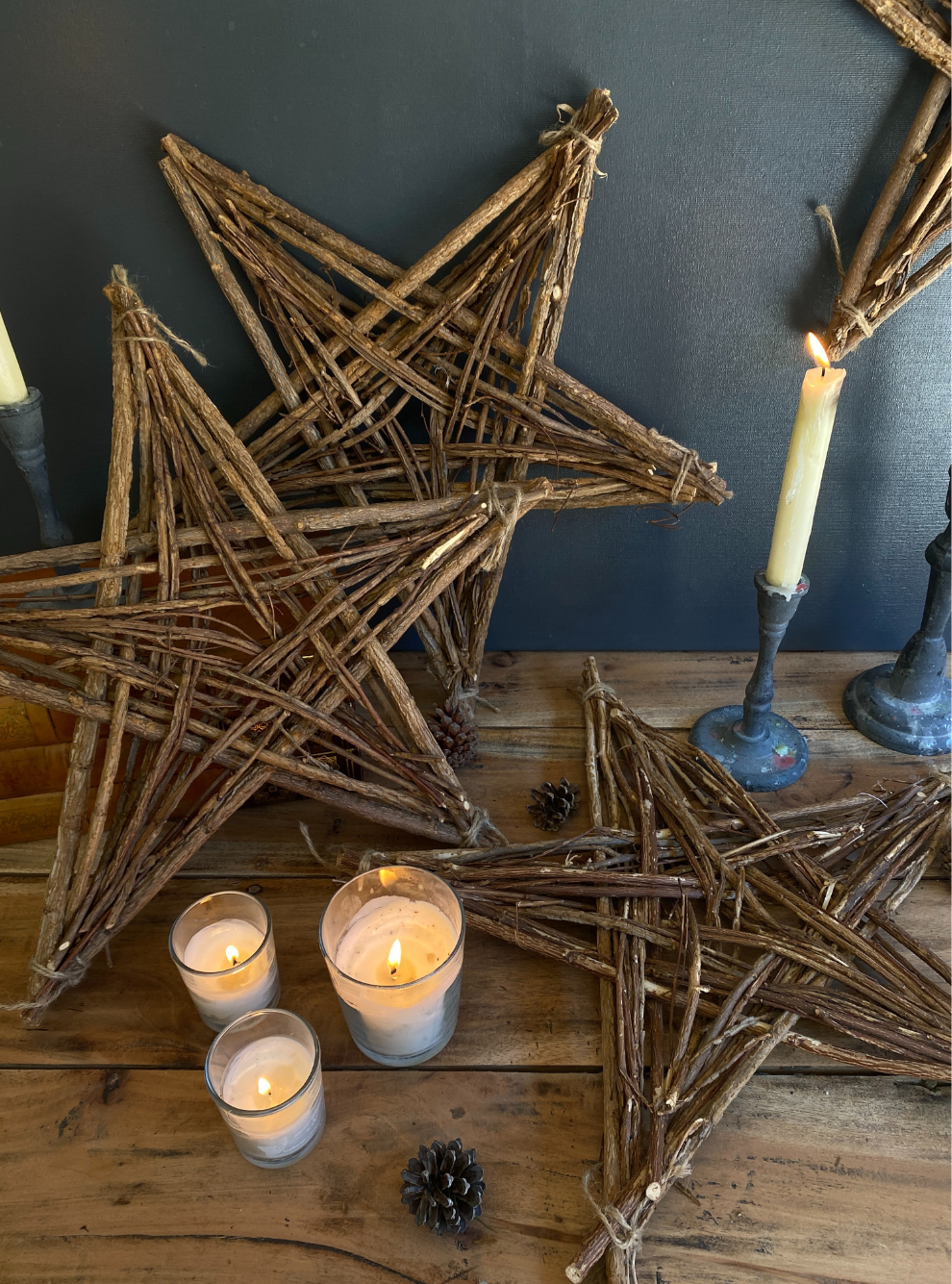 ESTRELLAS MADERA DECORACIÓN