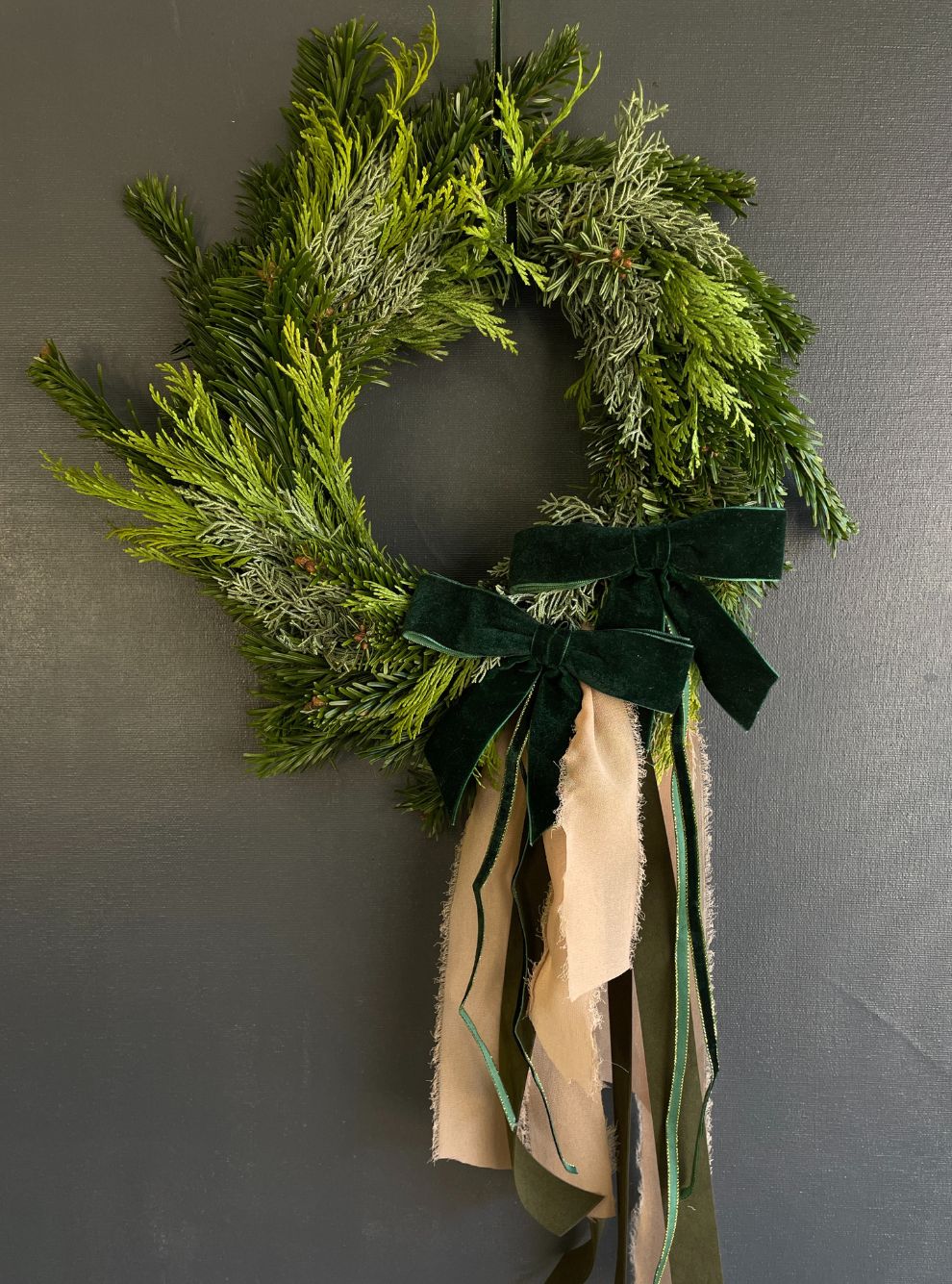 CORONA NAVIDAD VERDE